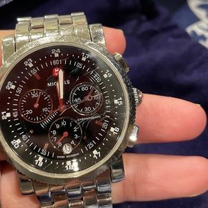 MICHELE SPORT SAIL BLACK DIAL LADIES WATCH